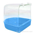 Haustiervogel Papagei transparent Badewanne Badewanne Dusche